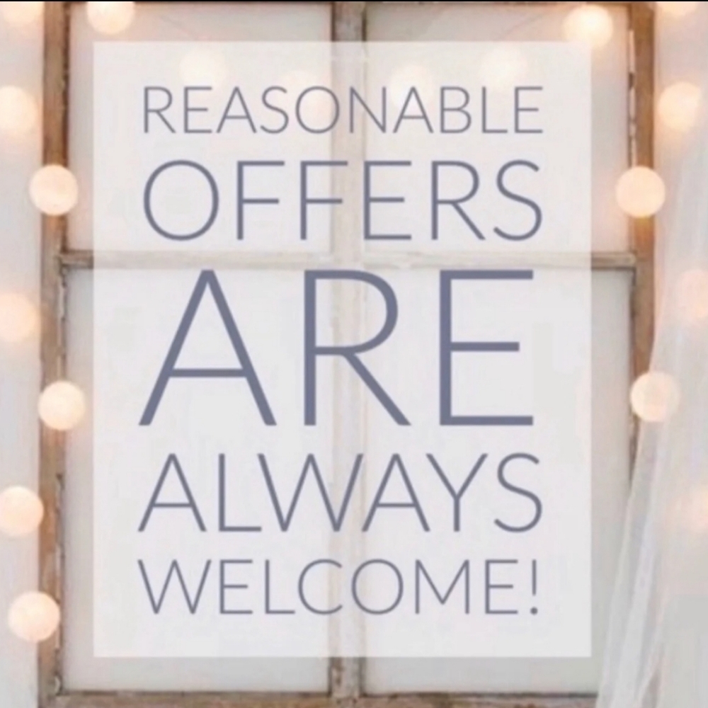Reasonable offers are always welcome